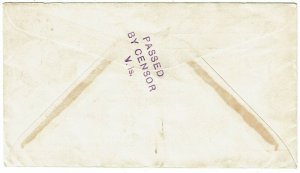 British Virgin Islands 1941 Road Town cancel on cover to the U.S., censored