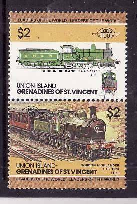 Union Is-Grenadines of St Vincent-Sc#53- id5-unused NH set-Trains-Locomotives-19