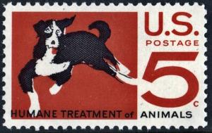 SC#1307 5¢ A.S.P.C.A. Centenary Issue (1966) MNH