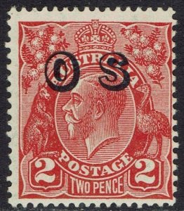 AUSTRALIA 1932 KGV OS 2D SMALL MULTI WMK