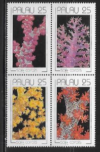 Palau 230a 1990 Coral block NH