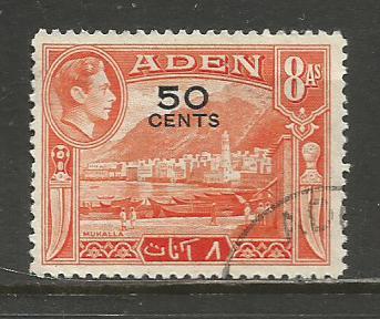 Aden   #41  Used  (1951)  c.v. $0.50