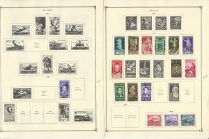 Italy Stamp Collection on 20 Scott International Pages, 1863-1940, JFZ