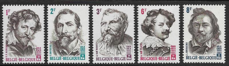 Belgium # 623-627 - Famous Painters set - MNH