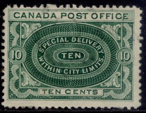 CANADA GV SG S3, 10c yellowish-green, FINE USED. Cat £21.