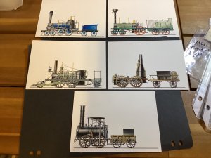 ICOLLECTZONE US 2366 Trains FDC Card Set (2)  (C300)