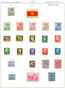 EDW1949SELL : MONTENEGRO Mint collection on pages.