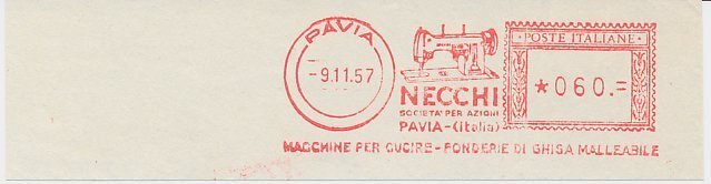 Meter cut Italy 1957 Sewing machine - Necchi