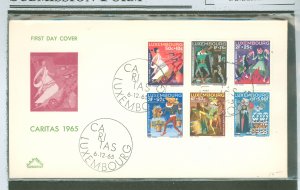 Luxembourg #B252-257   (Fairy Tales) (First Day Cover)