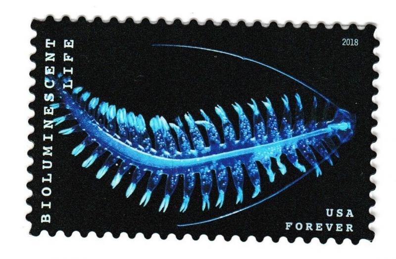 US 5272 Bioluminescent Life Marine Worm F single MNH 2018