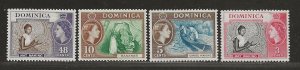 DOMINICA SC# 157-60  FVF/MOG