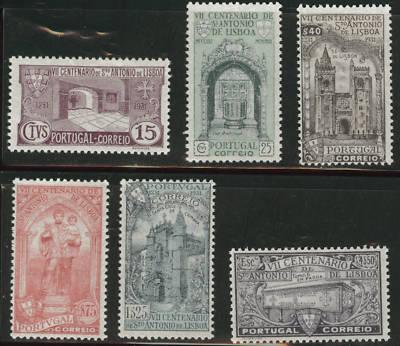 PORTUGAL Scott 528-33 MH* 1931 St Anthony set CV $102