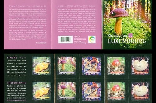 Luxembourg 2013 MNH Booklet Stamps Scott 1367-1371 Mushrooms
