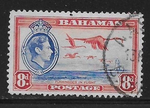 Bahamas 108 8d Flamingos single Used (z1)