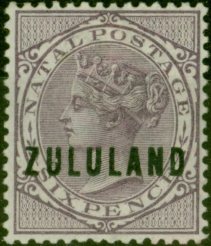 Zululand 1893 6d Dull Purple SG16 V.F VLMM 