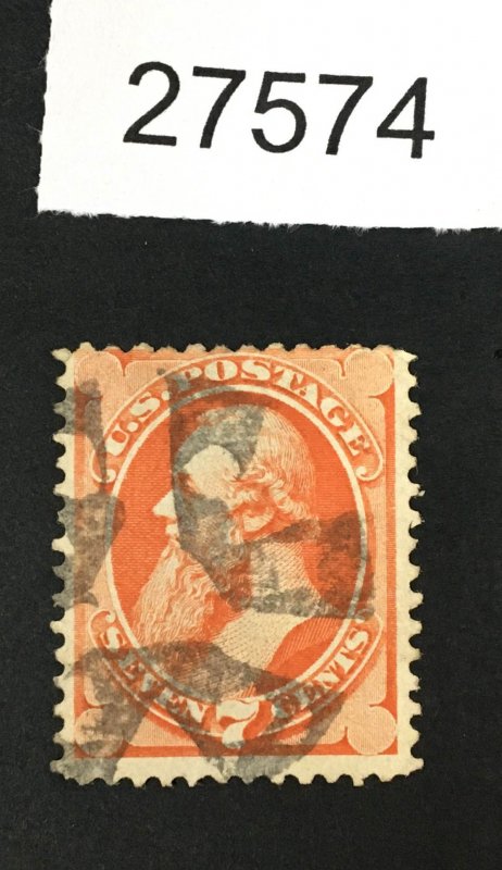 MOMEN: US STAMPS # 138 GRILLED USED $550 LOT #27574