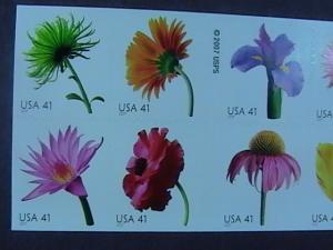 U.S.# 4176-4185(4185a)-MINT/NH-BOOKLET PANE OF 20-BEAUTIFUL BLOOMS- FLOWERS-2007