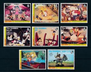 [22376] Gambia 1992 Disney Goofy 60 Years MIckey Donald Boat Cowboy MNH