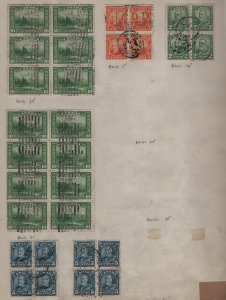 CANADA    1928 ISSUES BLOCK OF 4  PAGE  ANY INTEREST.