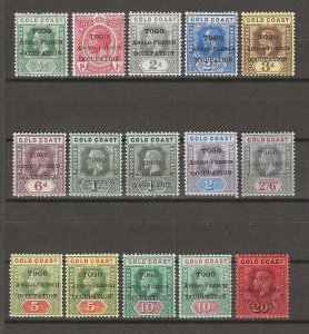 TOGO 1915 SG H47/58 & Shades MINT £440