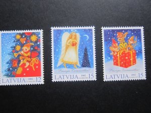 Latvia 2002 Sc 561-563 set MNH