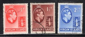 British Virgin Islands #77,78,80 VF,  Used,   CV $3.75  ...   6940103