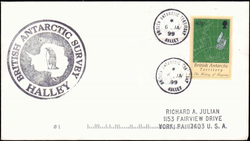 British Antarctic Territory #115, Antarctic Cachet and/or Cancel