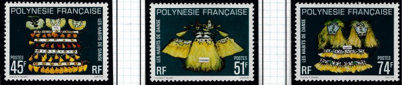 French Polynesia Sc #319-321 MNH VF...Polynesia is Unique!