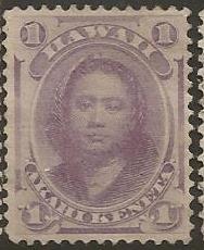 U.S. Scott #30 Hawaii Stamp - Used Single