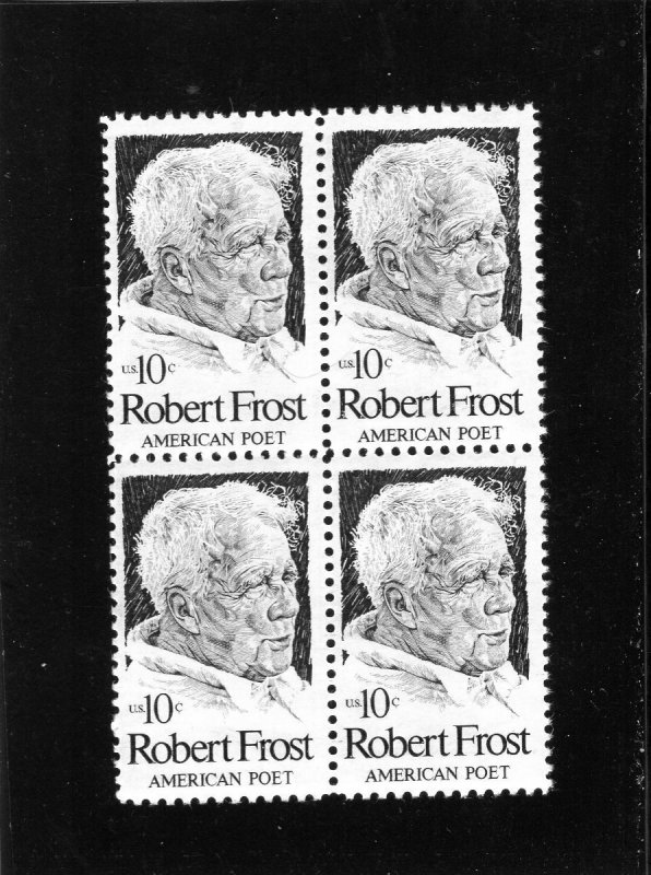 1526 Robert Frost, MNH blk/4