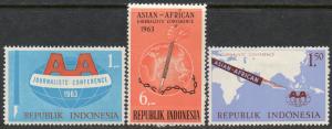 Indonesia  Scott  593-596  Mint  Partial set  