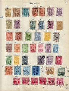 AUSTRIA 1919/40s M&U on Pages (Aprx 350 Items) (Goy 3064