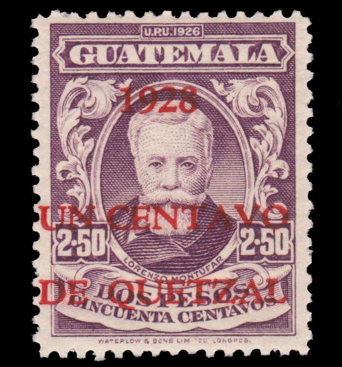 GUATEMALA STAMP 1928 SCOTT # 232. UNUSED.