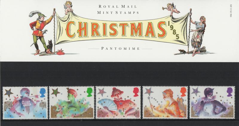 PRESENTATION PACK PP143 1985 - CHRISTMAS (printed no.166)