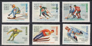 LAOS - 1983 WINTER OLYMPICS SARAJEVO '84 - 6V - MINT NH