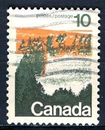 Canada; 1972: Sc. # 594:  Used Perf.  12 1/2 x 12 Single Stamp