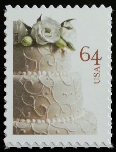 2011 64c Wedding Special Issue, Cake Scott 4521 Mint F/VF NH