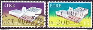 IRELAND 1964 5d & 1s 5d Multicoloured SG201/202 Used