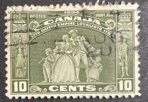 Canada #209 Used F/VF - 10c United Empire Loyalists SCV~$7.50 1934 [U3.9.3]