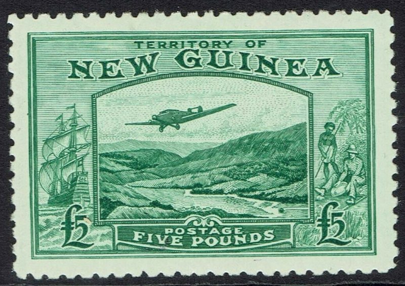 NEW GUINEA 1935 BULOLO AIRMAIL 5 POUNDS 