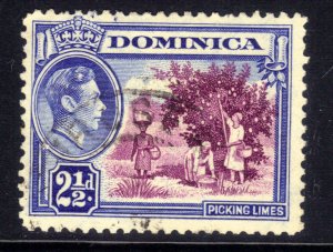 Dominica 1938  KGV1 2 1/2d Picking Limes used SG 103 ( A395 )