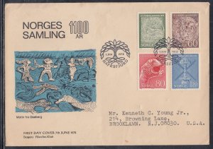 Norway Scott 586-9 FDC - Ancient Artifacts