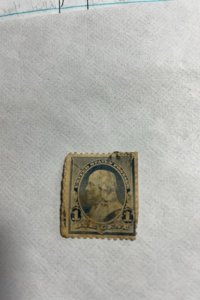 #219 1c Franklin used 1890