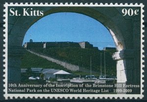 St Kitts Stamps 2009 MNH Brimstone Hill Fortress National Park UNESCO 1v Set