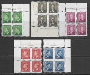 Canada 289-93 MNH PB set x 2, vf see desc. 2020 CV$20.40++