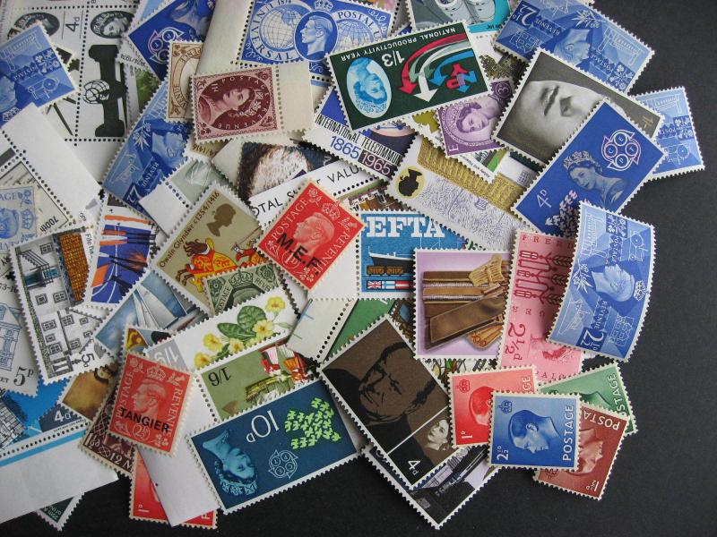 Great Britain mostly MNH mixture (duplicates, mixed condition) 125 check em out