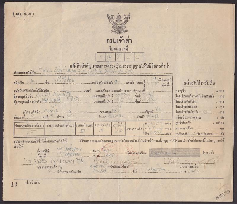 Thailand Bft 5, 14 Health Fund Fiscals on Document