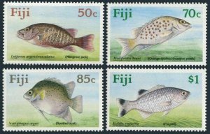 Fiji 619-622,MNH.Michel 614-617. Fish 1990.Mangrove jack,Theraton perch,Scat,