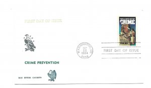 2102 Crime Prevention, Ron Myers Cachets FDC