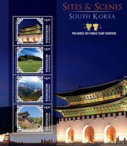 Micronesia- Philakorea Expo-Sites And Scenes Of South Korea Stamp - S/h 4 MNH